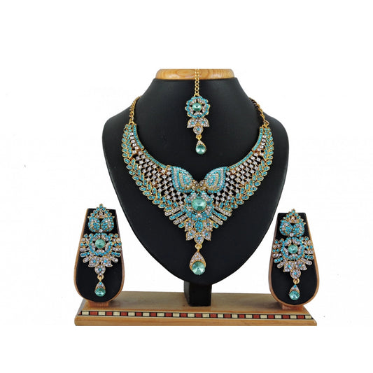 Generic Women's Alloy Necklace set (Turquoise) - Noble Nook