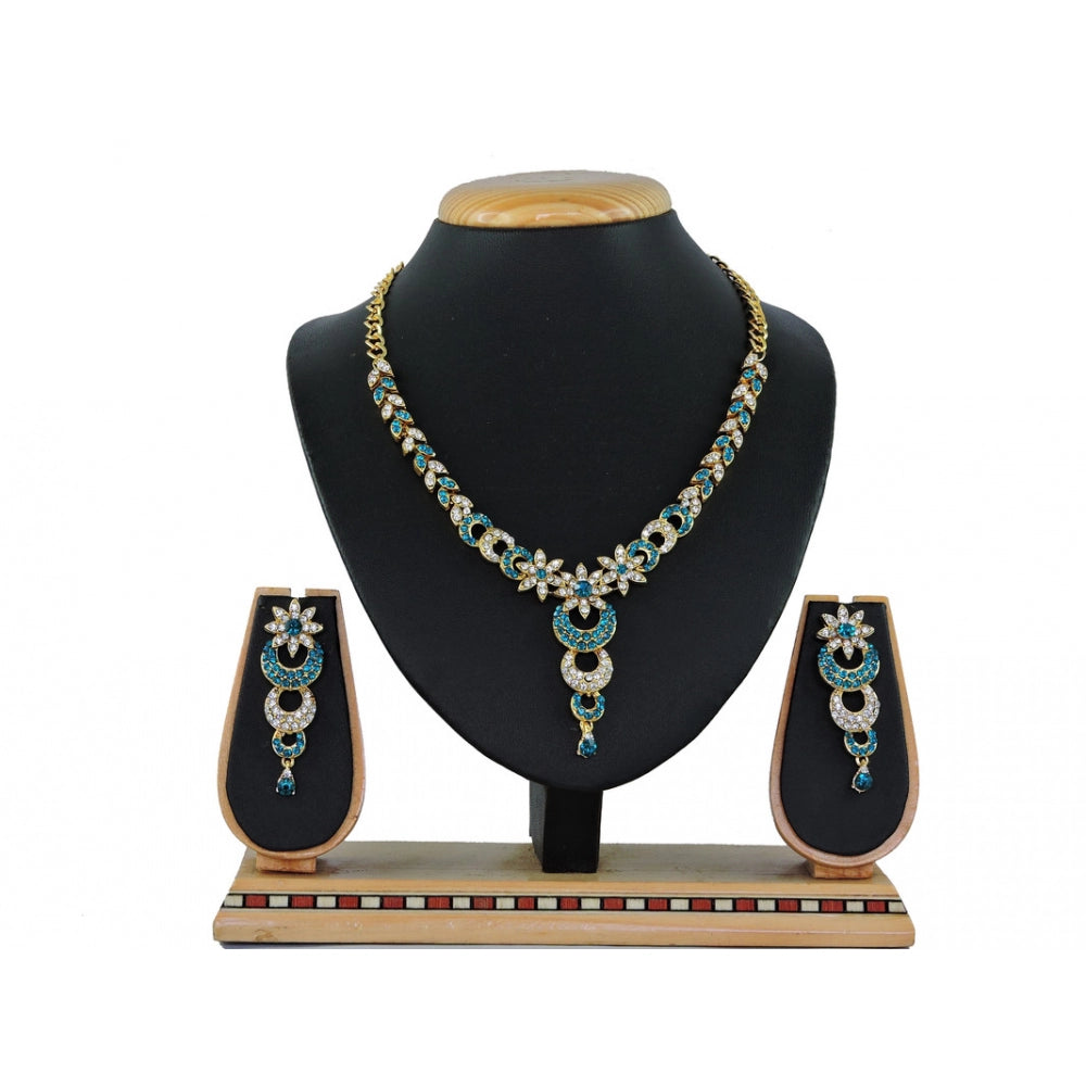 Generic Women's Alloy Necklace set (Turquoise) - Noble Nook