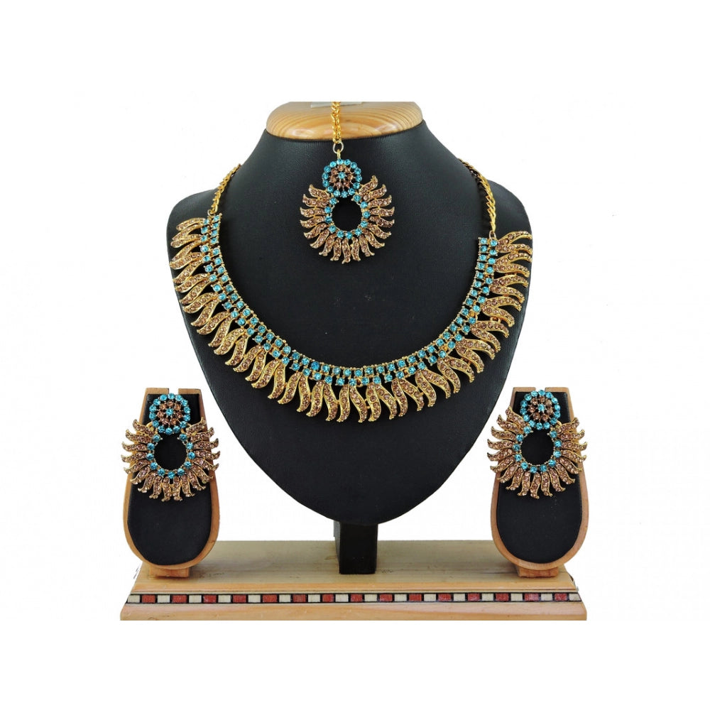 Generic Women's Alloy Necklace set (Turquoise) - Noble Nook