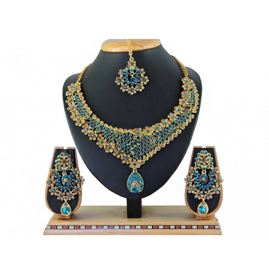 Generic Women's Alloy Necklace set (Turquoise) - Noble Nook