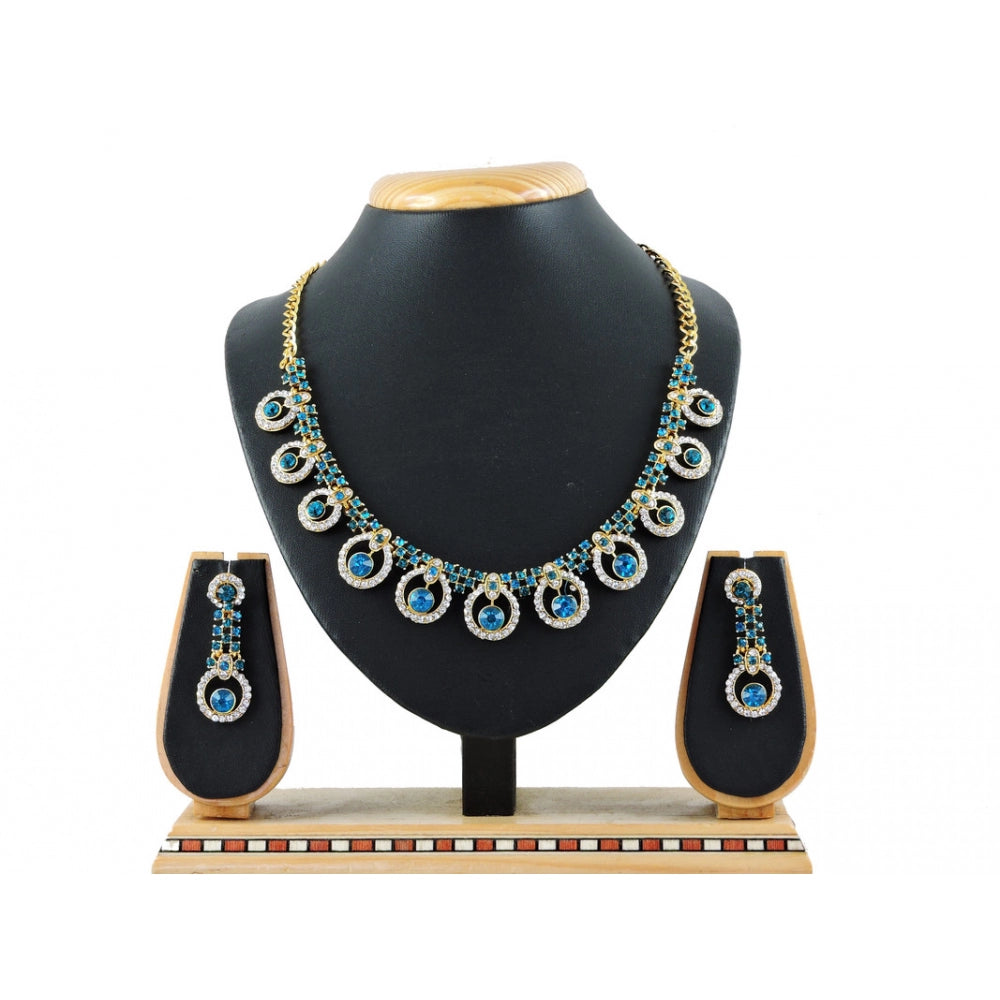 Generic Women's Alloy Necklace set (Turquoise) - Noble Nook