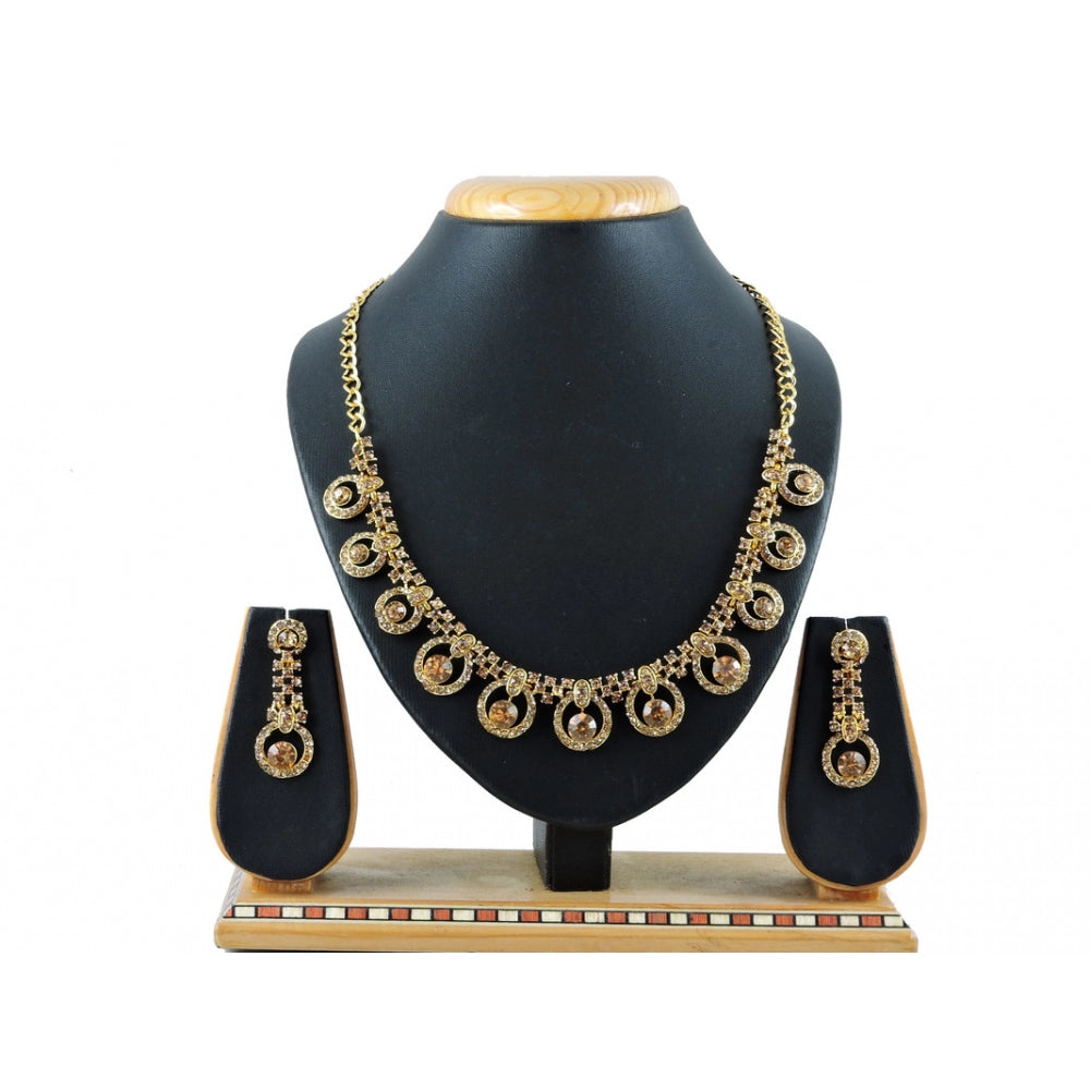 Generic Women's Alloy Necklace set (Gold) - Noble Nook