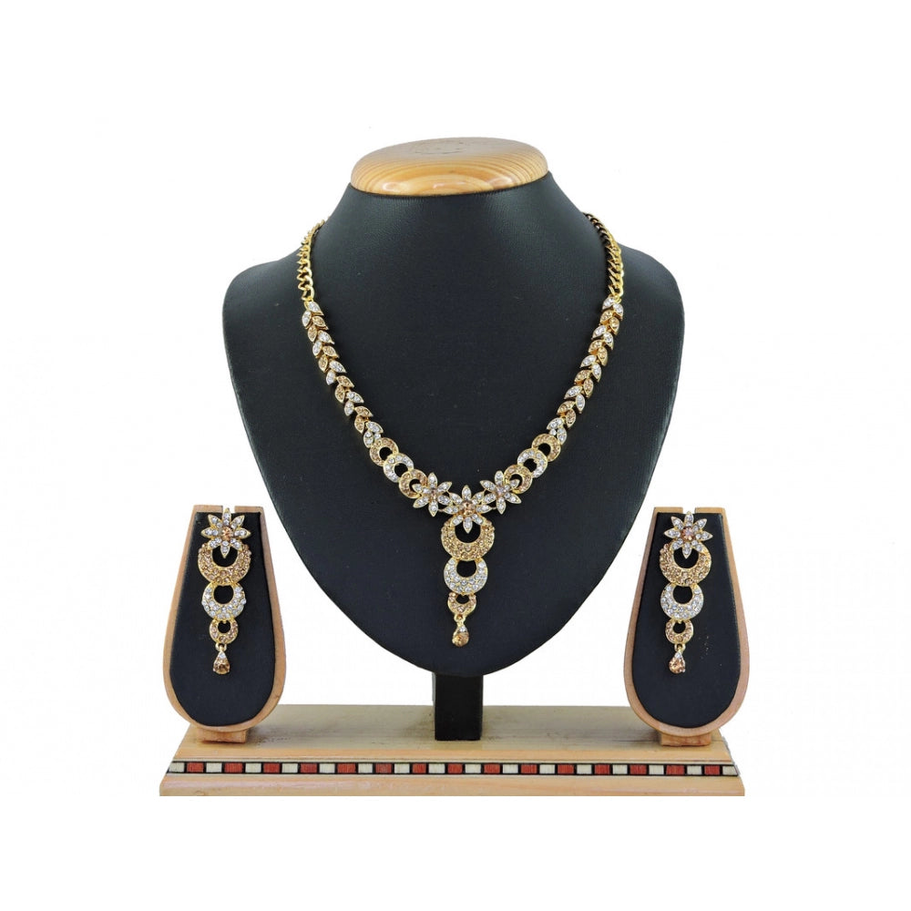 Generic Women's Alloy Necklace set (Gold) - Noble Nook