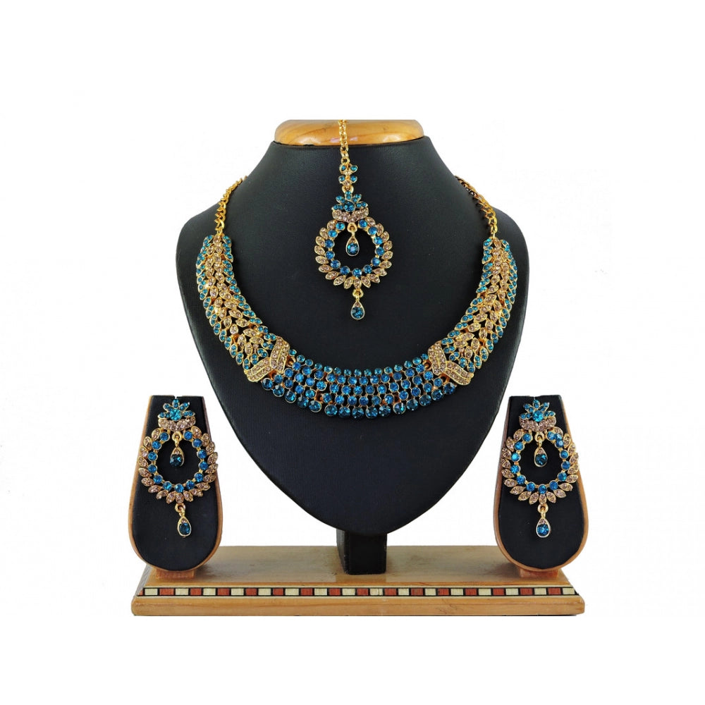 Generic Women's Alloy Necklace set (Turquoise) - Noble Nook