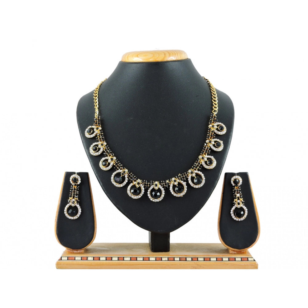 Generic Women's Alloy Necklace set (Black) - Noble Nook