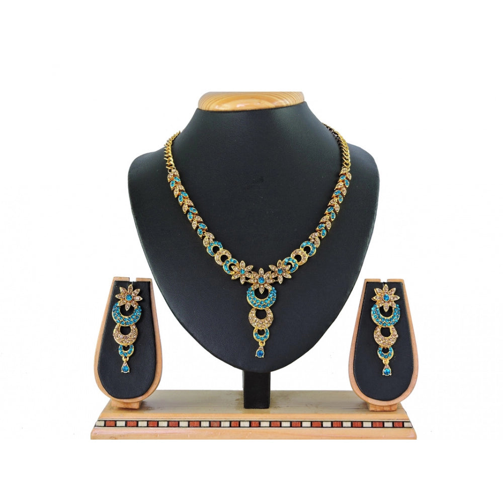 Generic Women's Alloy Necklace set (Turquoise) - Noble Nook