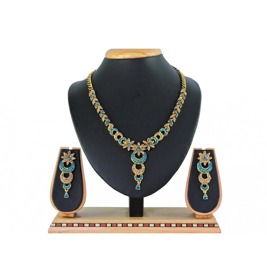 Generic Women's Alloy Necklace set (Turquoise) - Noble Nook