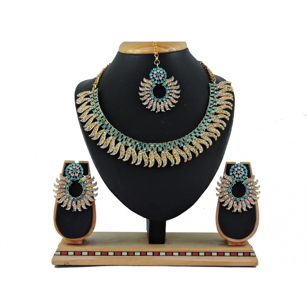 Generic Women's Alloy Necklace set (Turquoise) - Noble Nook