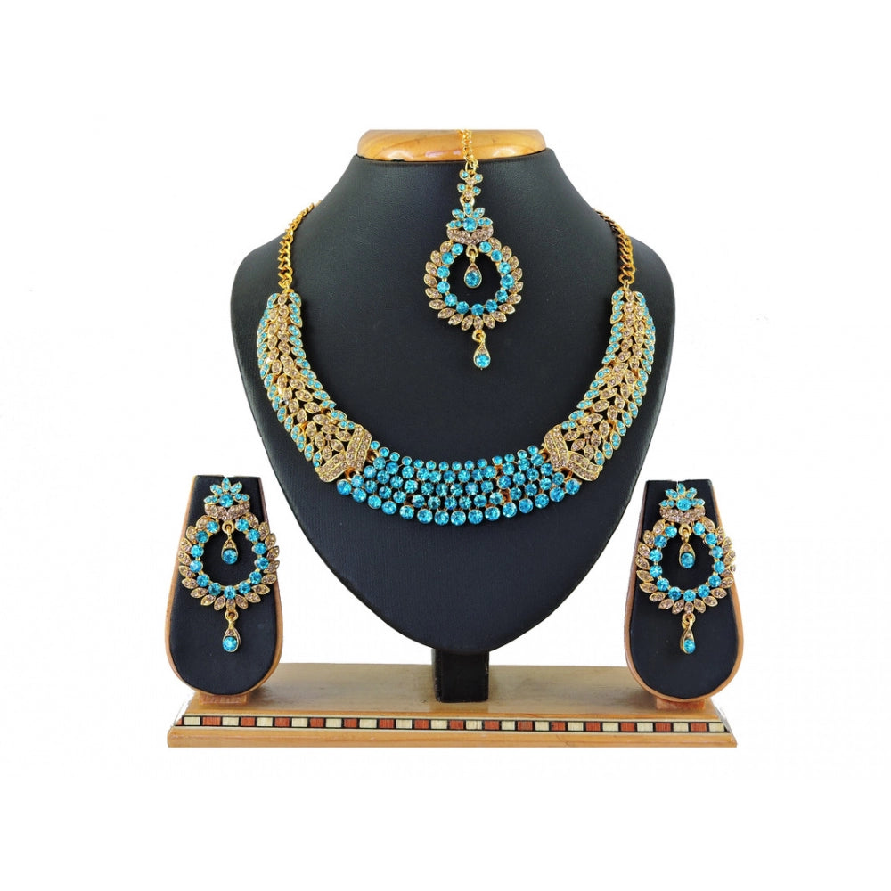 Generic Women's Alloy Necklace set (Turquoise) - Noble Nook