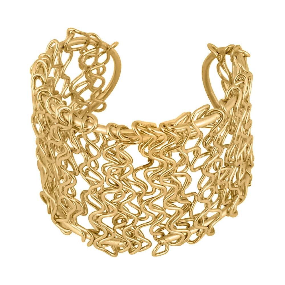 Generic Women's Oxidized Gold plated Bracelet-Gold - Noble Nook