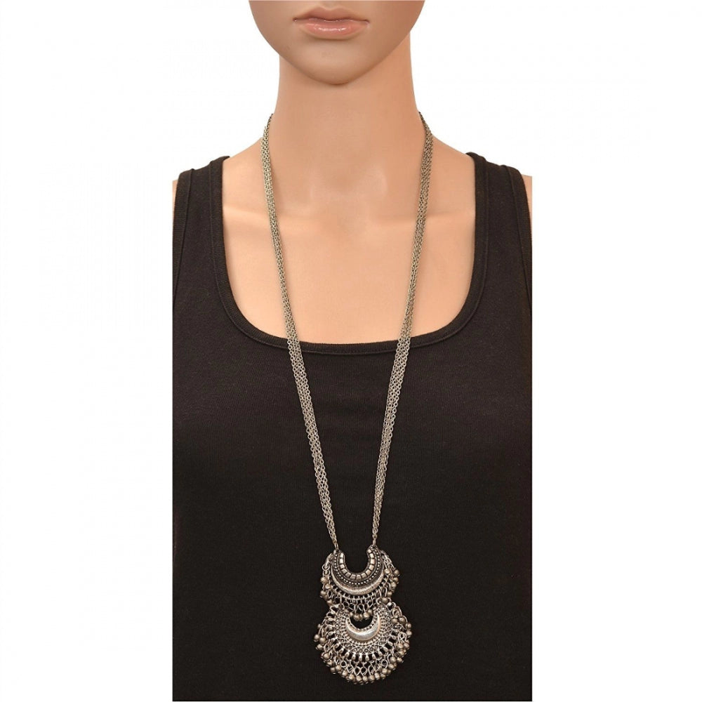 Afghani Tribal Antique Oxidised Silver Princess Necklace - Noble Nook