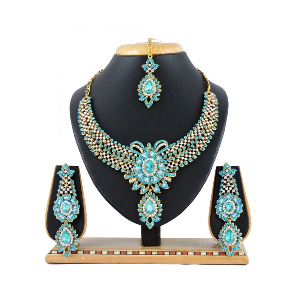 Generic Women's Alloy Necklace set (Turquoise) - Noble Nook