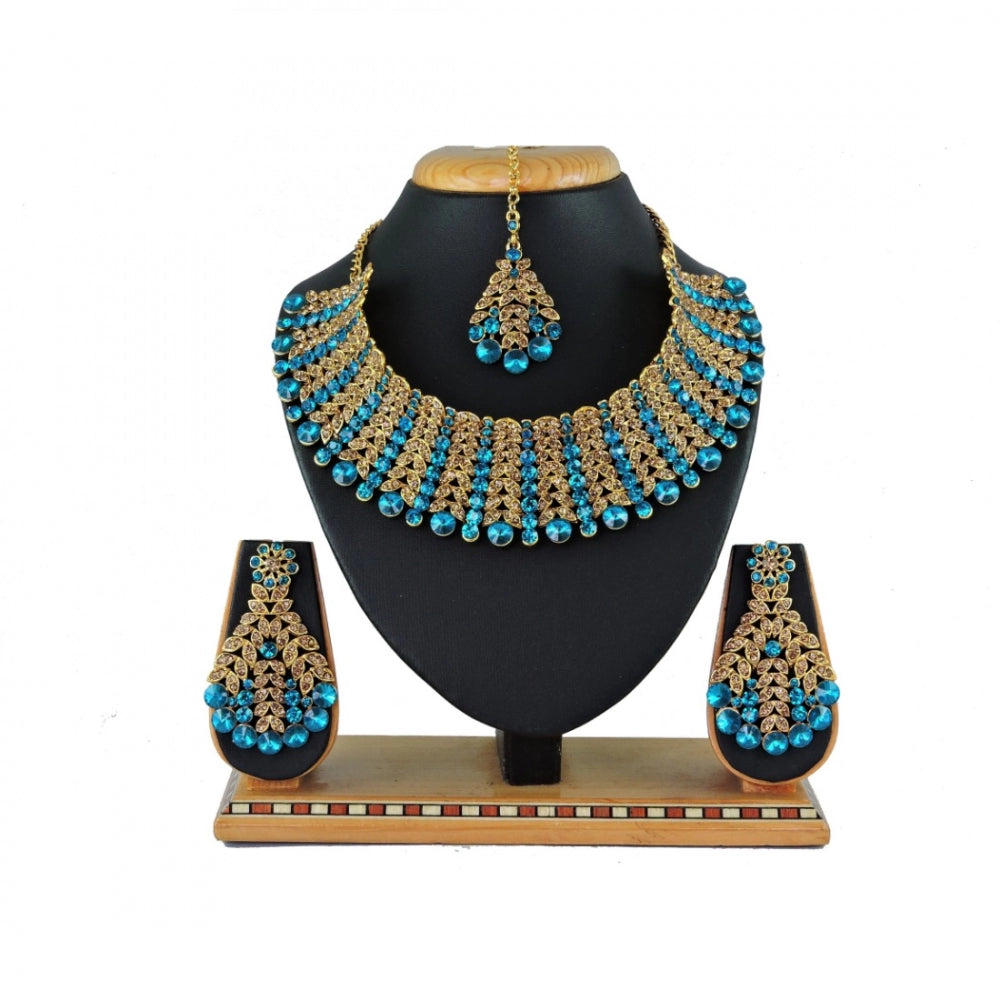 Generic Women's Alloy Necklace set (Turquoise) - Noble Nook