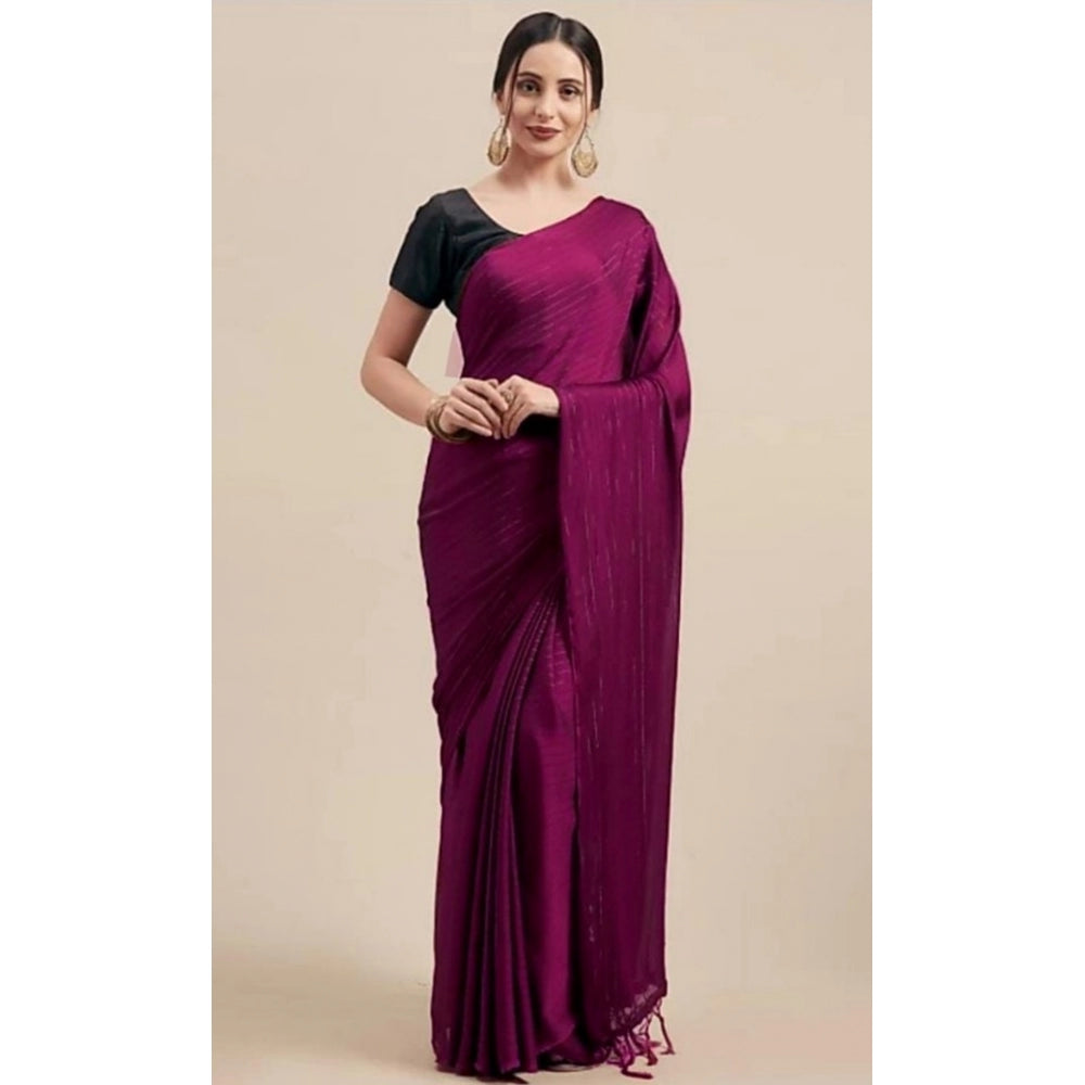 Generic Women's Cotton Silk Saree With Blouse (Ajanta, 5-6mtrs) - Noble Nook