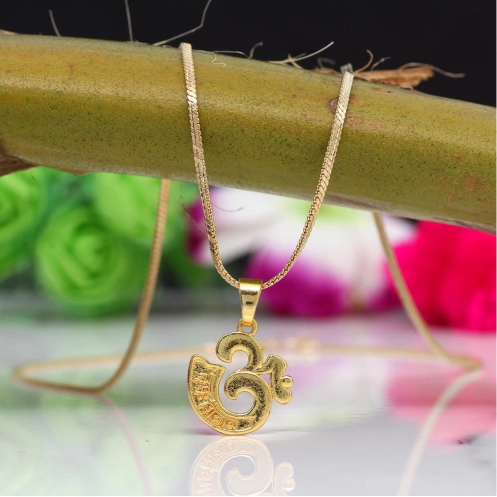 Generic Women's Gold Color Om Temple Locket - Noble Nook